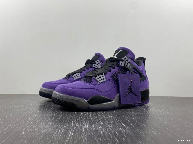 Travis Suede Jordan Purple Air 4 Scott x 1107